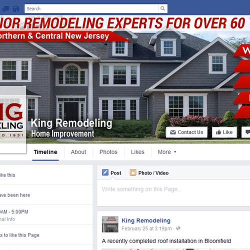 Facebook Cover for Exterior Remodeling Company