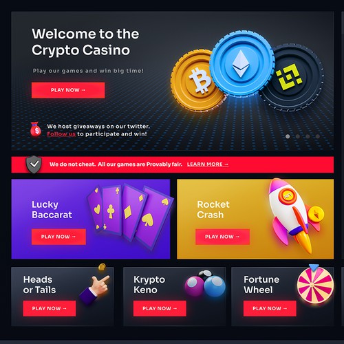 Crypto Casino Design