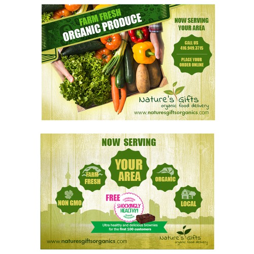 Organic Produce Postcard