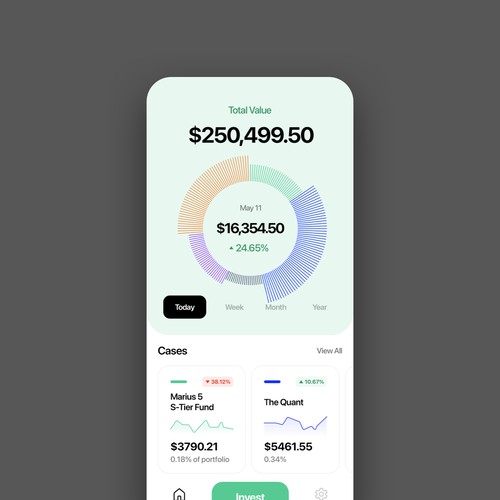 Wallet app design 