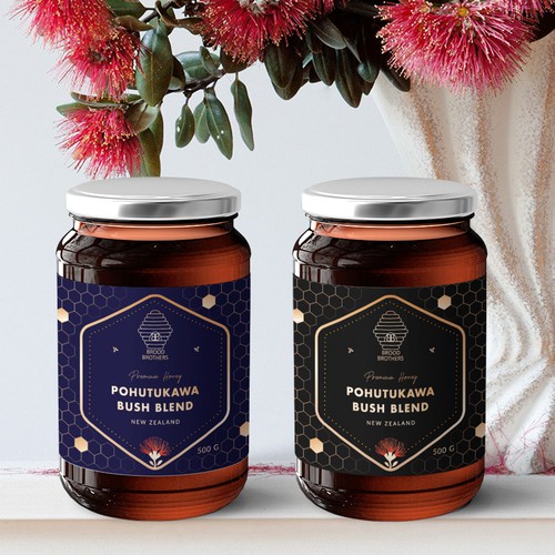 Honey Label design for Brood Brothers