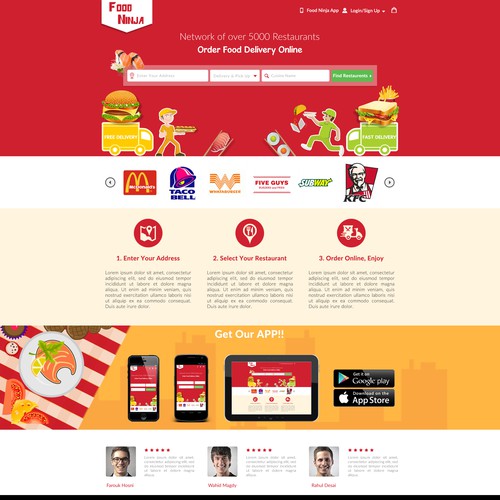 Food Ninja Home Page