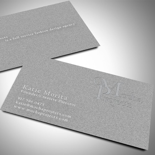 Create a chic business card for one of the Fashion Industry's best companies