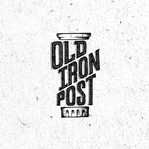 Create a logo for a restaurant & bar ("Old Iron Post") located in a historic downtown location.