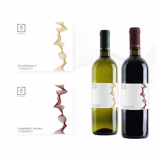 Label design for Manera Wines