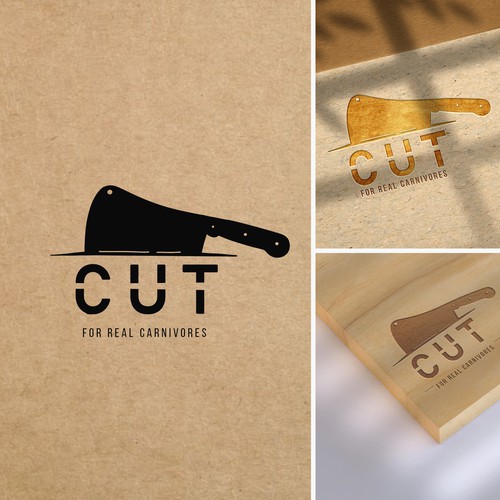 Design creative modern butcher shop logo and slogan