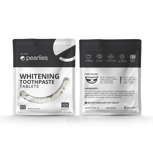 Pearlies Whitening Toothpaste Tablets