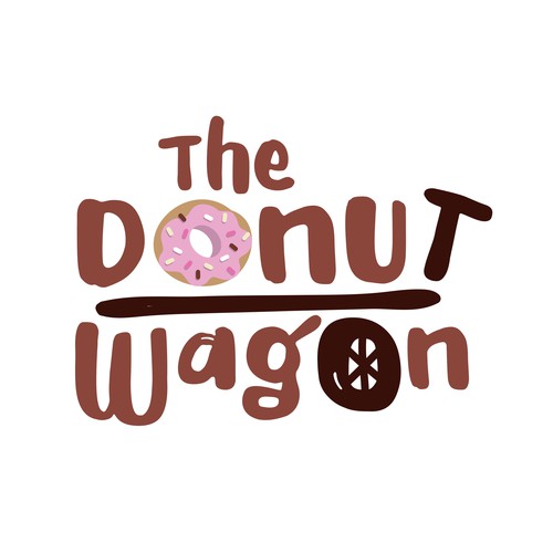 Playful Logo for a Donut Shop