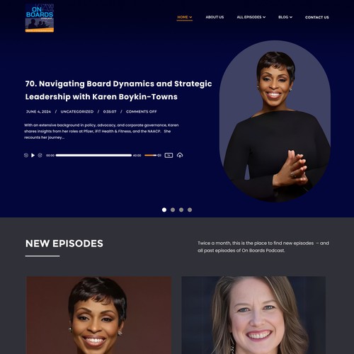 Podcast Web Page Design