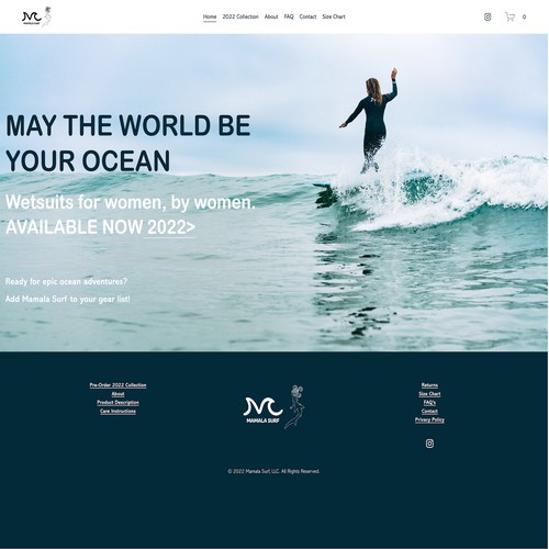 Mamala Surf E-commerce Design and SEO