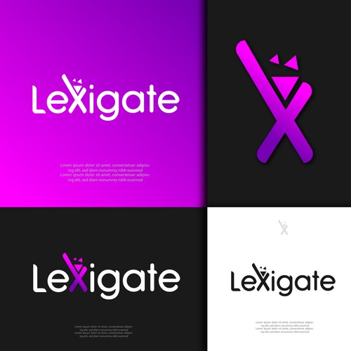 Lexigate logo design