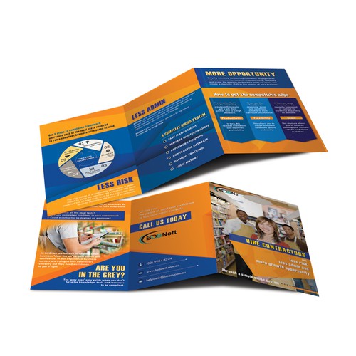 A5 trif-fold brochure