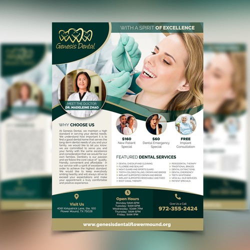 Genesis Dental flyer