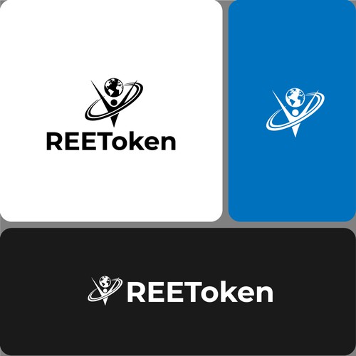 Modern crypto logo concept for REEToken