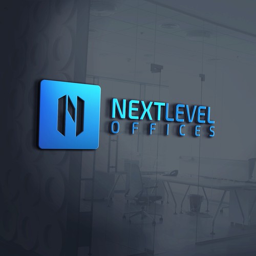 Modern N logo for Next Level Offices