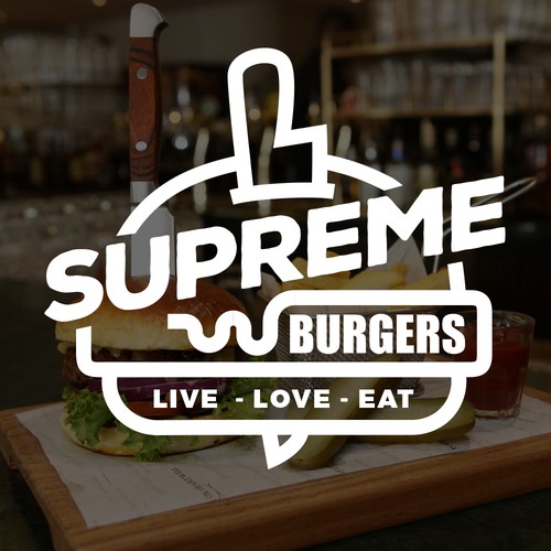 Logo concept for burger shop