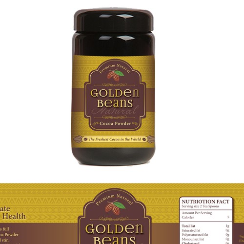 New product label wanted for Golden Beans