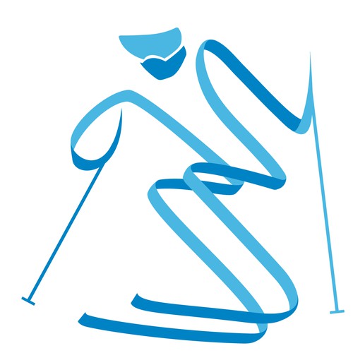 Logo concept for ski company
