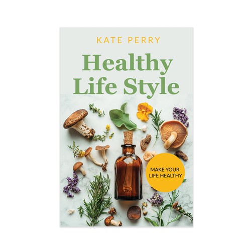 Pre-made Herbal Book Cover design