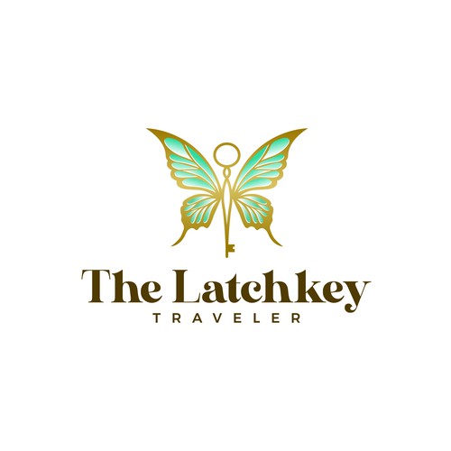 The Latchkey Traveler – Elegant & Mystical Logo