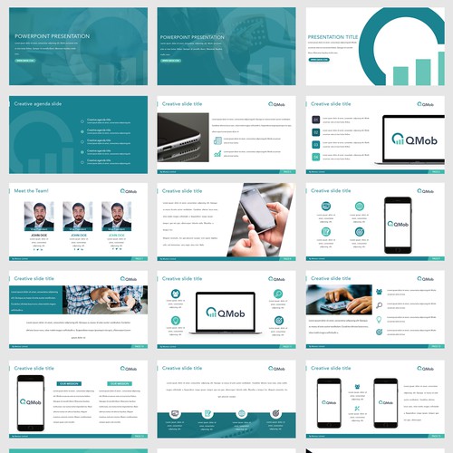 PowerPoint Template for QMobile