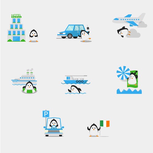 Webpage icons for comparetravel.ie