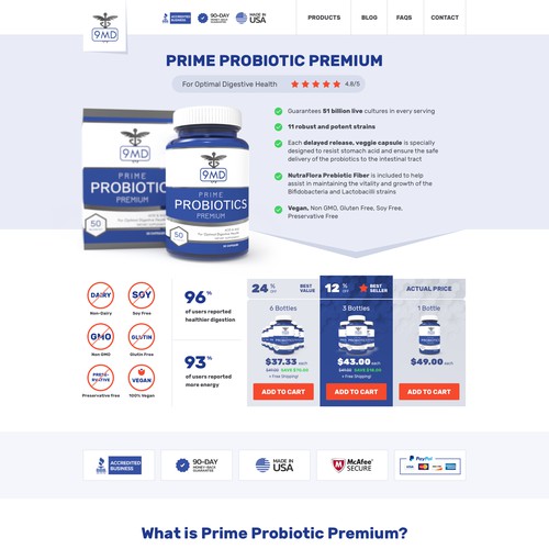 Probiotic & multivitamin Supplement