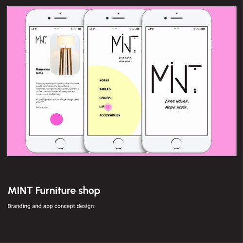 MINT Furniture shop- branding concept