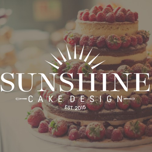 Sunshine Cake Design Logo Concept