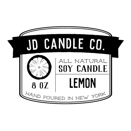 Hand Poured Candle Lable