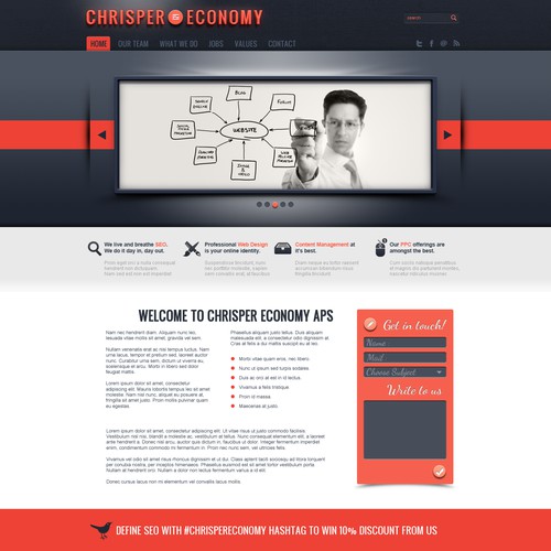 Landing Page Design for Chrisper Economy