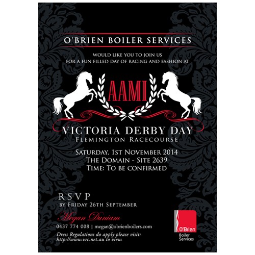 Classy Invitation for Major Race Day