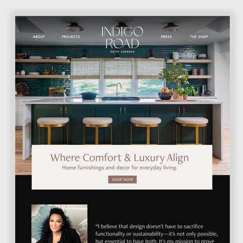 Indigo Road | Egypt Sherrod Website Design