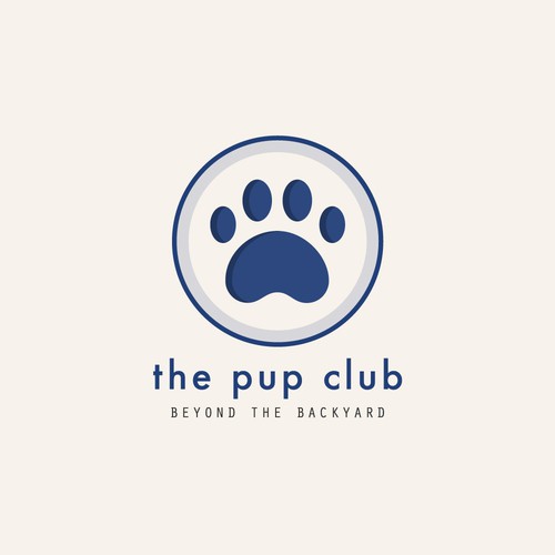 Simple, modern logo idea for an indoor dog park