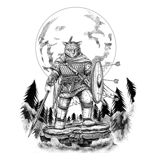 Viking Cat t-shirt design needed - Can you design an awesome Viking Cat?