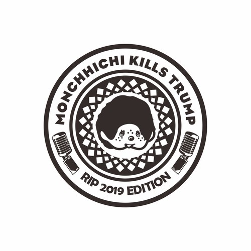 Logo for a fake Band - *Monchhichi kills Trump*