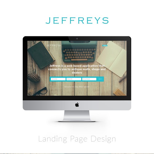 Landing Page Concept for Jeffry's