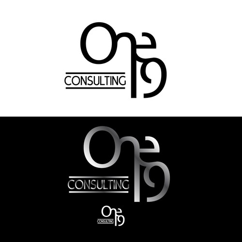 One 19 stacked single object logo