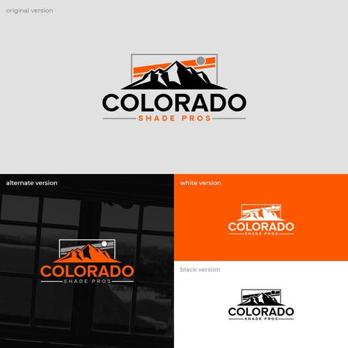 Colorado Shade Pros Logo design Finalist