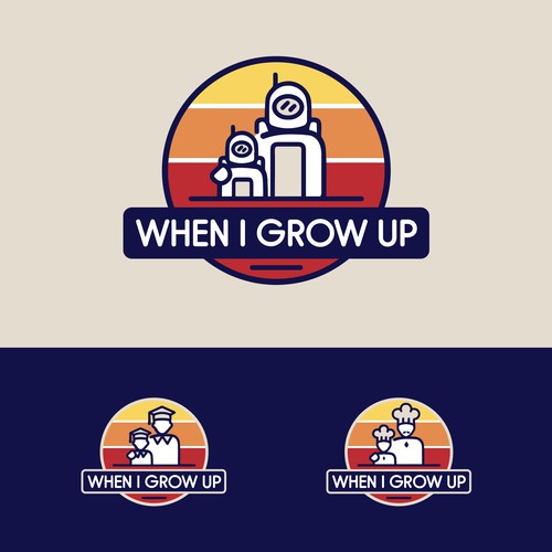 logo for an event themed *"When I Grow Up,"* celebrating childhood dreams and aspirations.