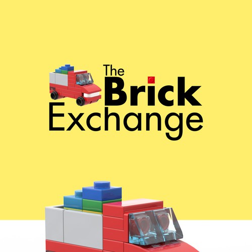A logo made of bricks for a brick reseller