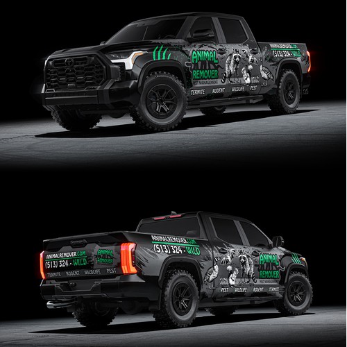 Pest control truck wrap