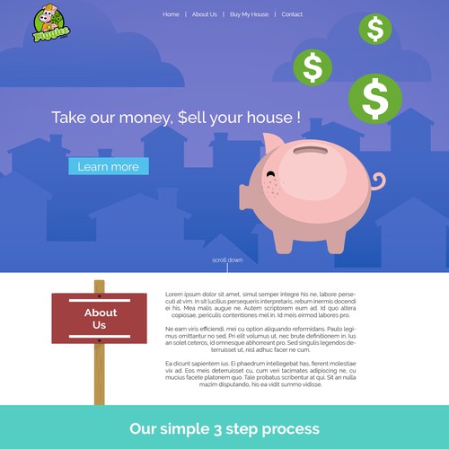 Landing page for Piggiee.com