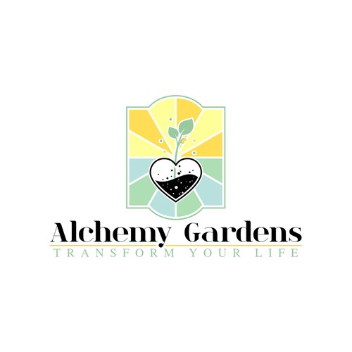Design a creative, artistic logo for Alchemy Gardens-a small organic vegetable farm!