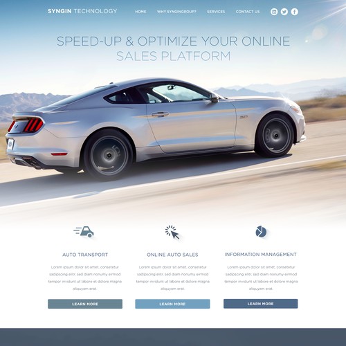 Landing Page & Web Design for Tech Company