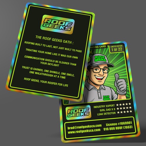 Roof Geeks Trading Card