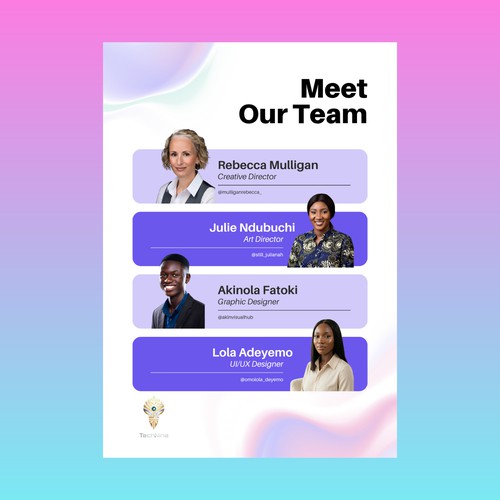 Meet the Team Flyer Design
