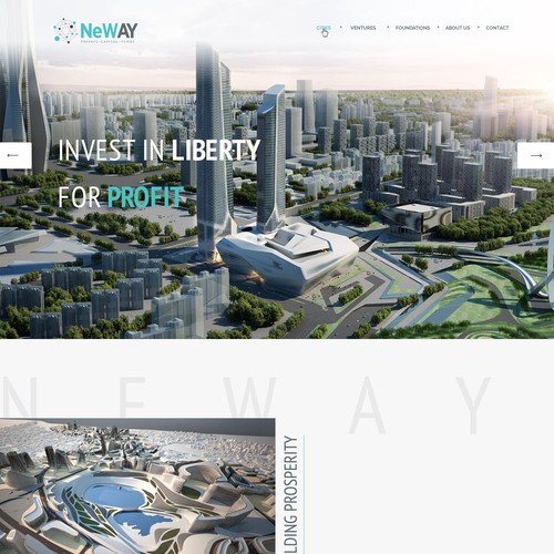 Website design for urban planning company