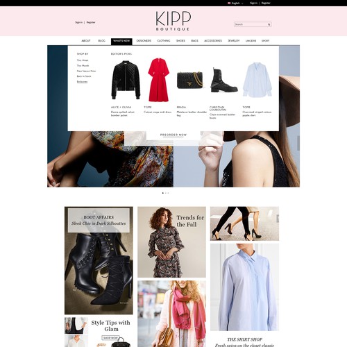 Women's Fashion Boutique Website