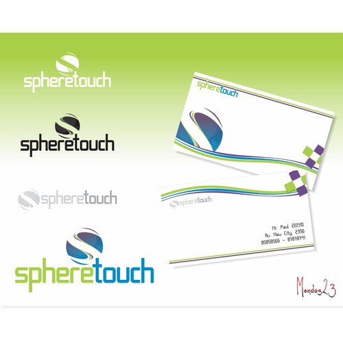 logo and business card for Spheretouch